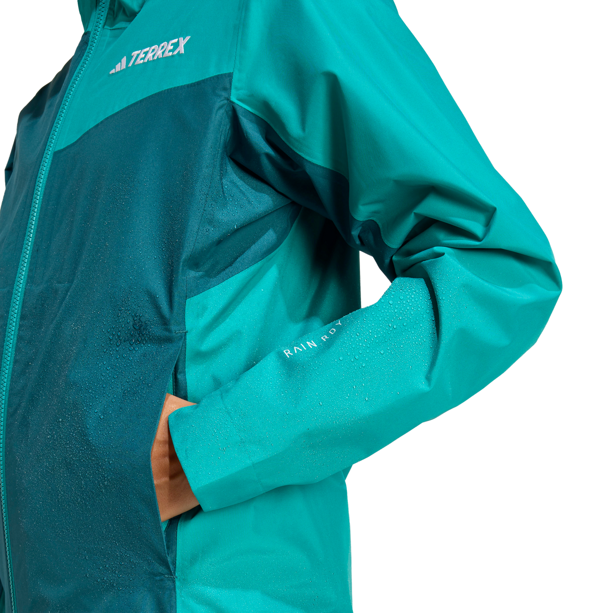 ADIDAS - Giacca TERREX Multi 2.5L RAIN.RDY - Donna - Green - image 6