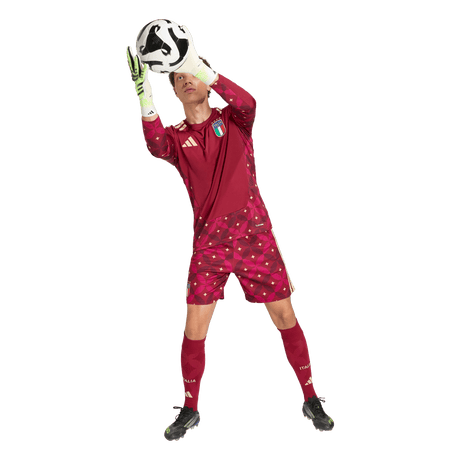 ADIDAS - Italia 26 Maglia Home Goalkeeper Long Sleeve - Uomo - Burgundy - image 5