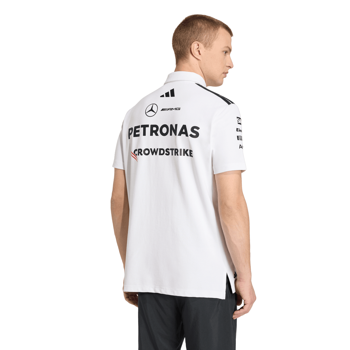 ADIDAS - Polo Mercedes-Amg Petronas Formula 1 Team Engineers - Uomo - White - image 3