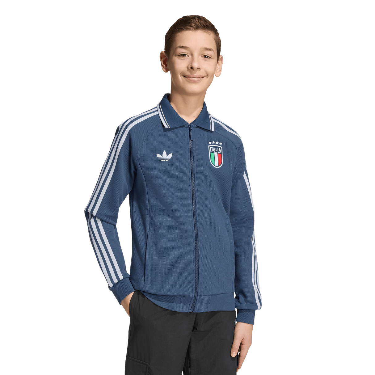 ADIDAS - Italy Away Anthem Jacket Kids - Blue - image 2