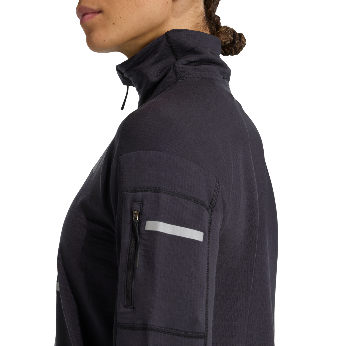 ADIDAS - Maglia Da Running Adi365 CLIMAWARM+ Half Zip - Donna - Black - image 5