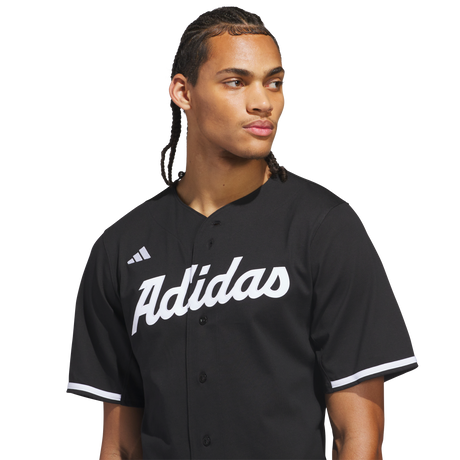 Adidas Dugout Full Button Cotton Jersey - Uomo - Black - image 5