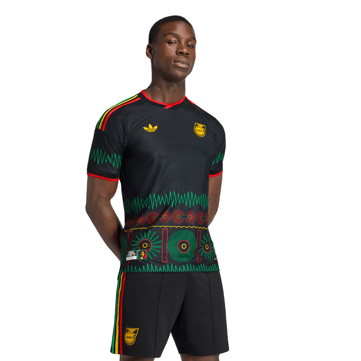 ADIDAS - Maglia Da Trasferta Authentic X Bob Marley Giamaica 26 - Uomo - Black - image 3