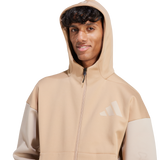 ADIDAS - Z.N.E. Adidas Felpa Con Cappuccio E Zip Integrale - Uomo - Brown - image 5