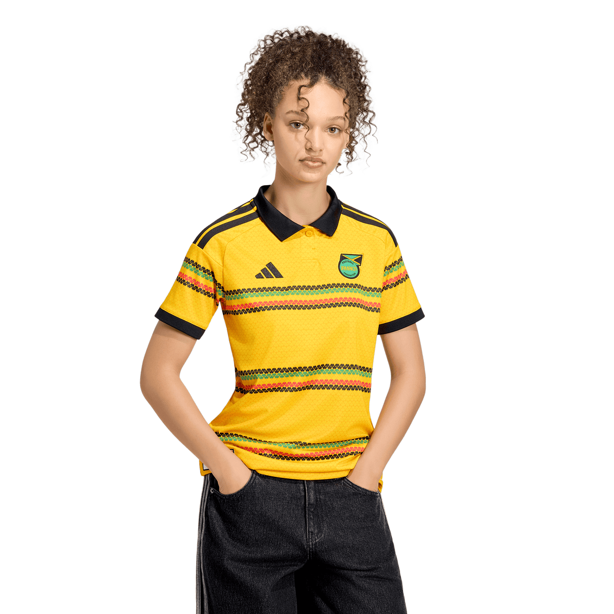 ADIDAS - Maglia Di Casa X Bob Marley Giamaica 26 - Donna - Yellow - image 3