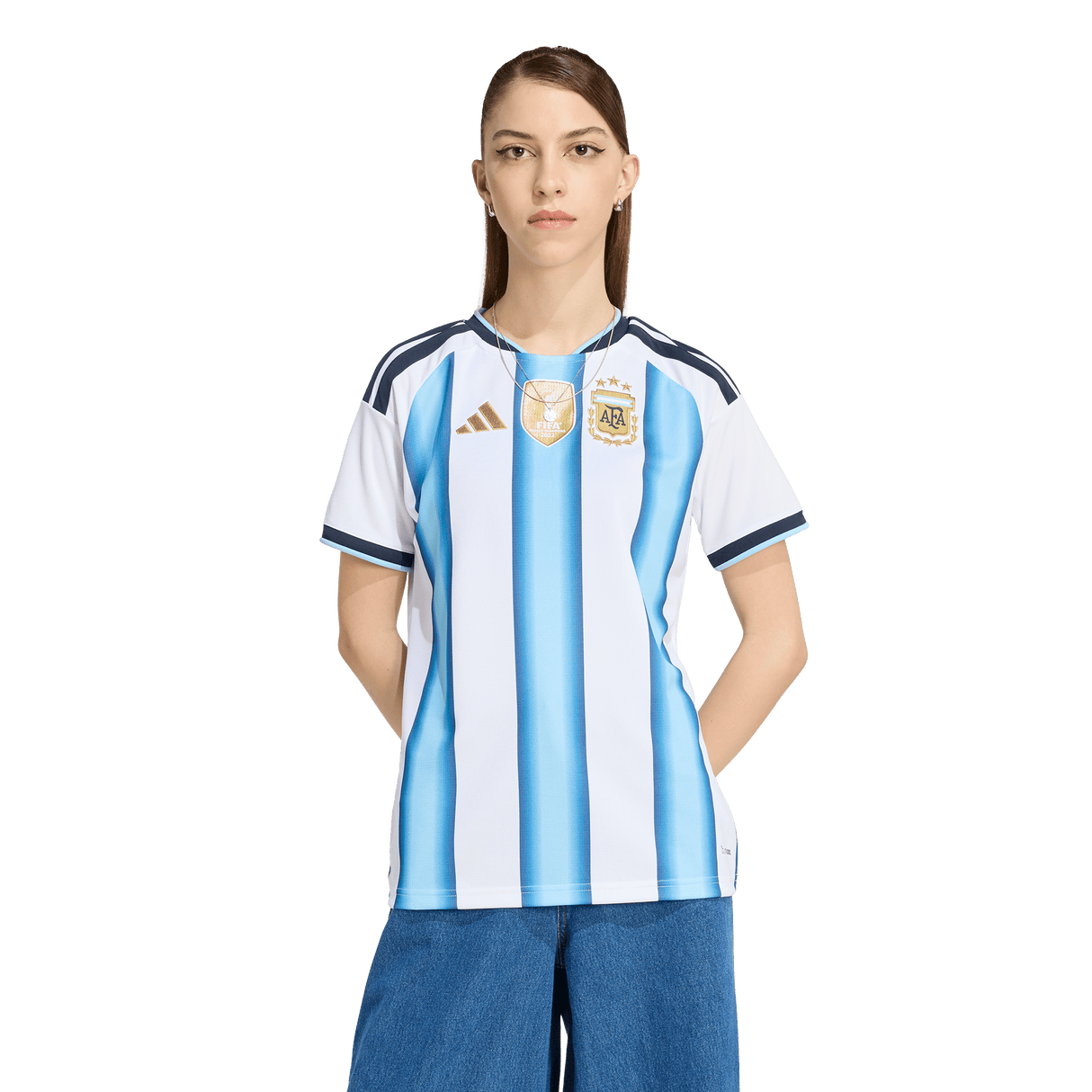 ADIDAS - Maglia Home Argentina 26 - Donna - White - image 3