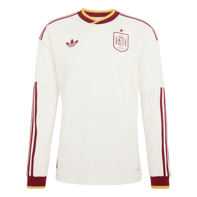 ADIDAS - Spain 26 Away Authentic Long Sleeve Jersey - Uomo - White - image 1