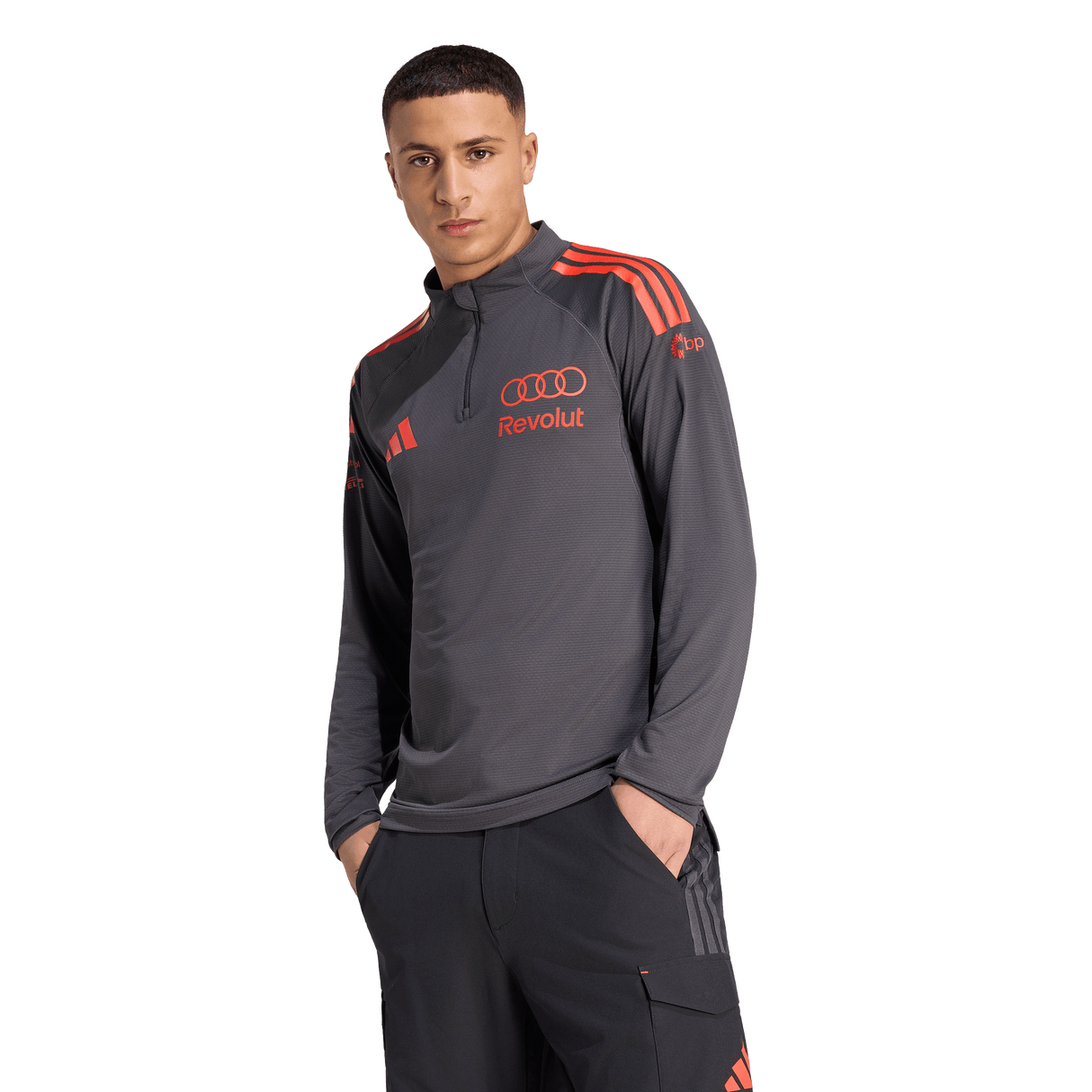 ADIDAS - Audi Revolut Formula One Team 2026 Mechanics 1/4 Zip - Uomo - Black - image 2
