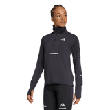 ADIDAS - Maglia Da Running Adi365 CLIMAWARM+ Half Zip - Donna - Black - image 2