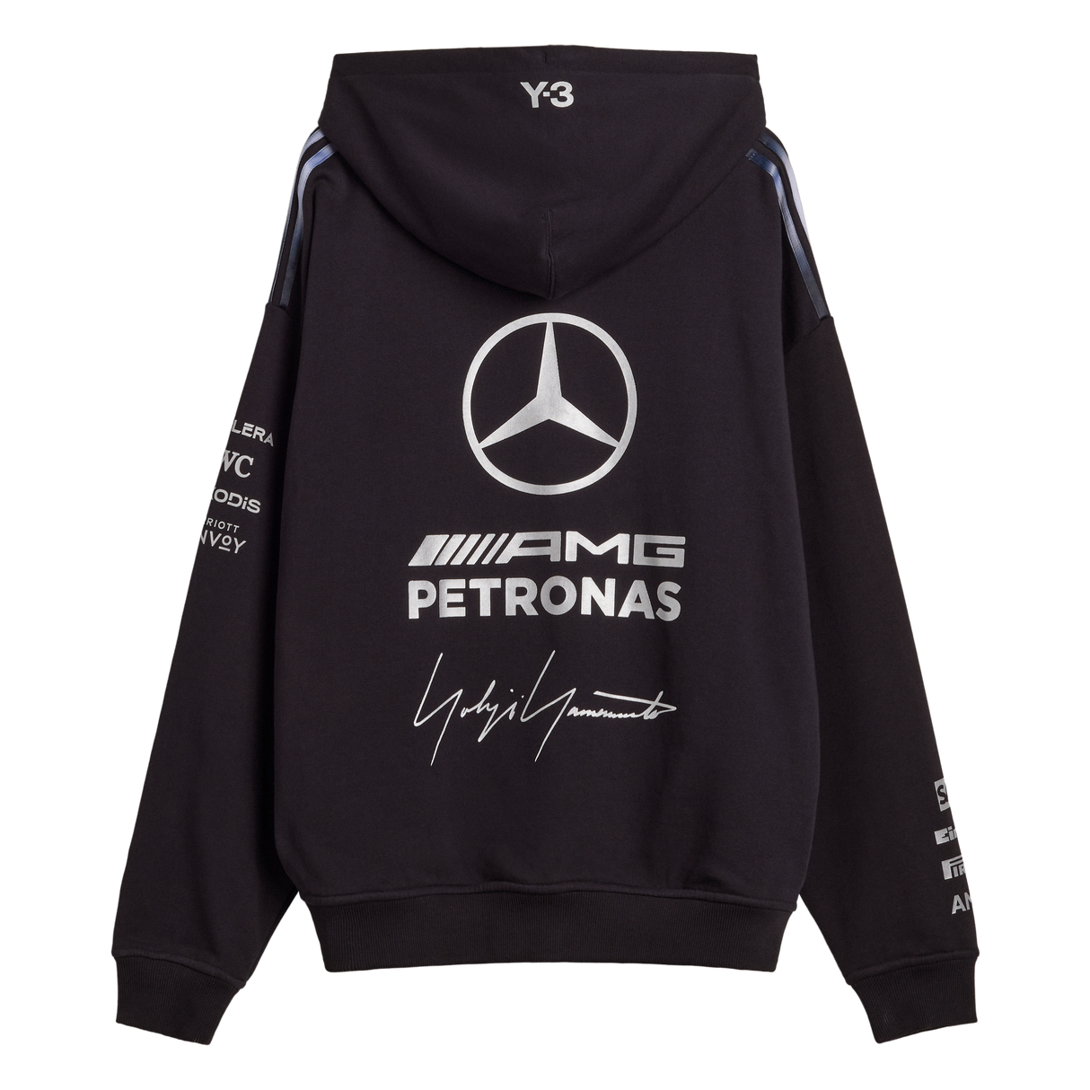 ADIDAS - Y-3 Mercedes - Amg Petronas Formula 1 Team Hoodie - Black - image 9