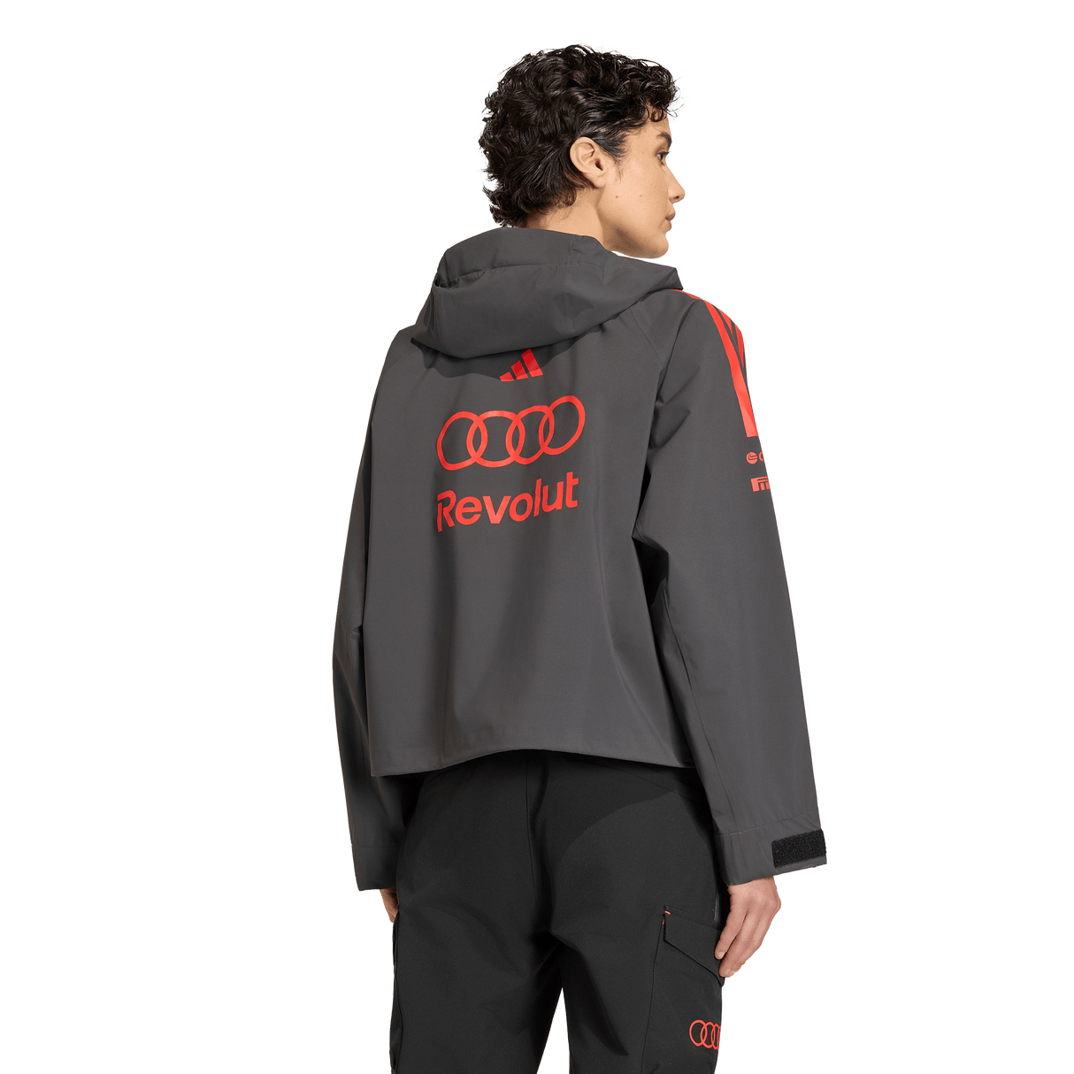 ADIDAS - Audi Revolut Formula One Team 2026 Mechanics Rain Jacket - Donna - Black - image 3