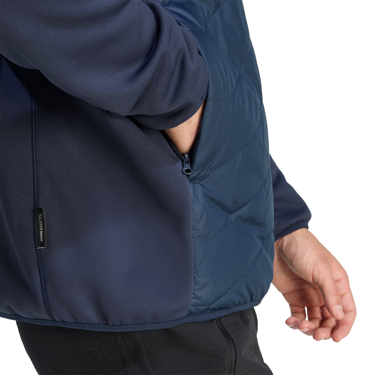 ADIDAS - TERREX Multi CLIMAWARM Insulated Hybrid Hooded Jacket - Uomo - Blue - image 5