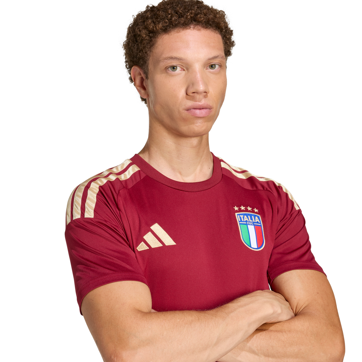 ADIDAS - Maglia Italia 26 Home Goalkeeper - Uomo - Burgundy - image 8