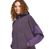 ADIDAS - Z.N.E. Adidas Felpa Con Cappuccio E Zip Integrale - Donna - Purple - image 6