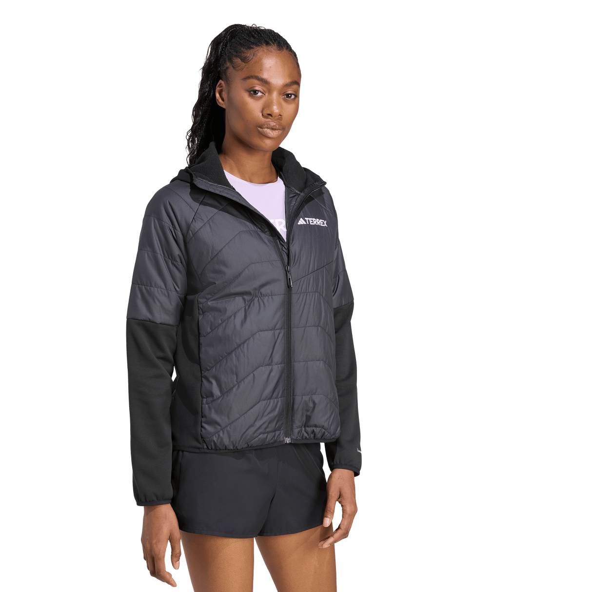 ADIDAS - Giacca Ibrida Multiuso TERREX CLIMAWARM Con Cappuccio E Isolamento - Donna - Black - image 4