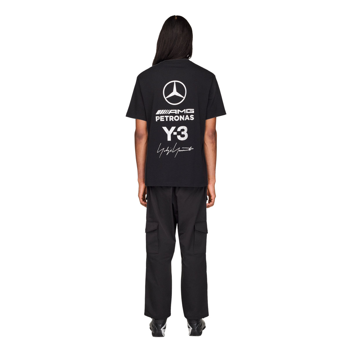 ADIDAS - Y-3 Mercedes - Amg Petronas Formula 1 Team Logo Stack Short Sleeve Tee - image 3