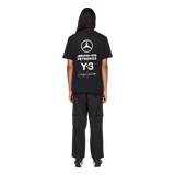 ADIDAS - Y-3 Mercedes - Amg Petronas Formula 1 Team Logo Stack Short Sleeve Tee - image 3