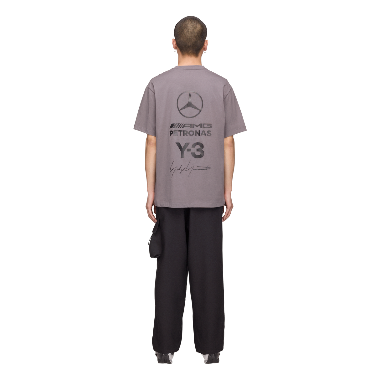 ADIDAS - Y-3 Mercedes - Amg Petronas Formula 1 Team Logo Stack Short Sleeve Tee - image 13