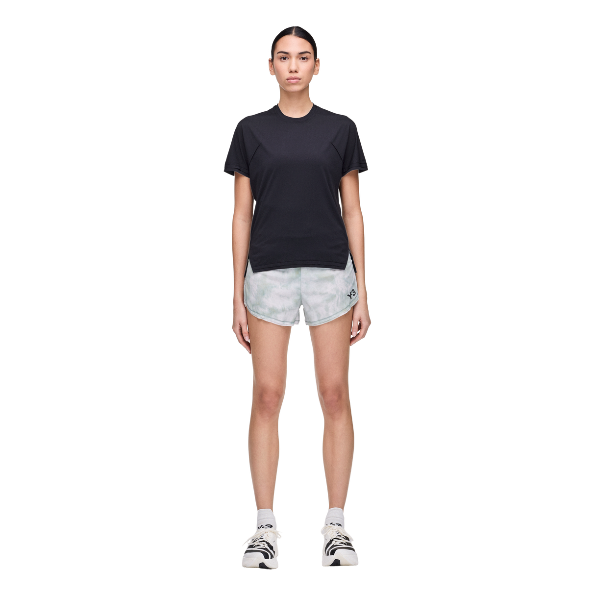 ADIDAS - Y-3 Aop Running Shorts - Donna - Multicolor - image 2