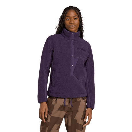 ADIDAS - Felpa TERREX Xploric High Pile Fleece Pullover - Donna - Purple - image 2
