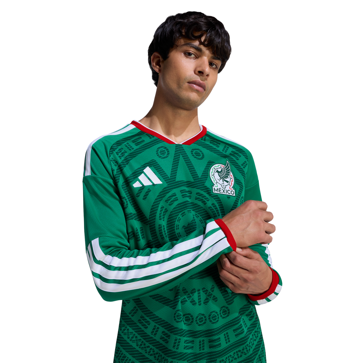 ADIDAS - Maglia Home Long Sleeve Mexico 26 - Uomo - Green - image 6
