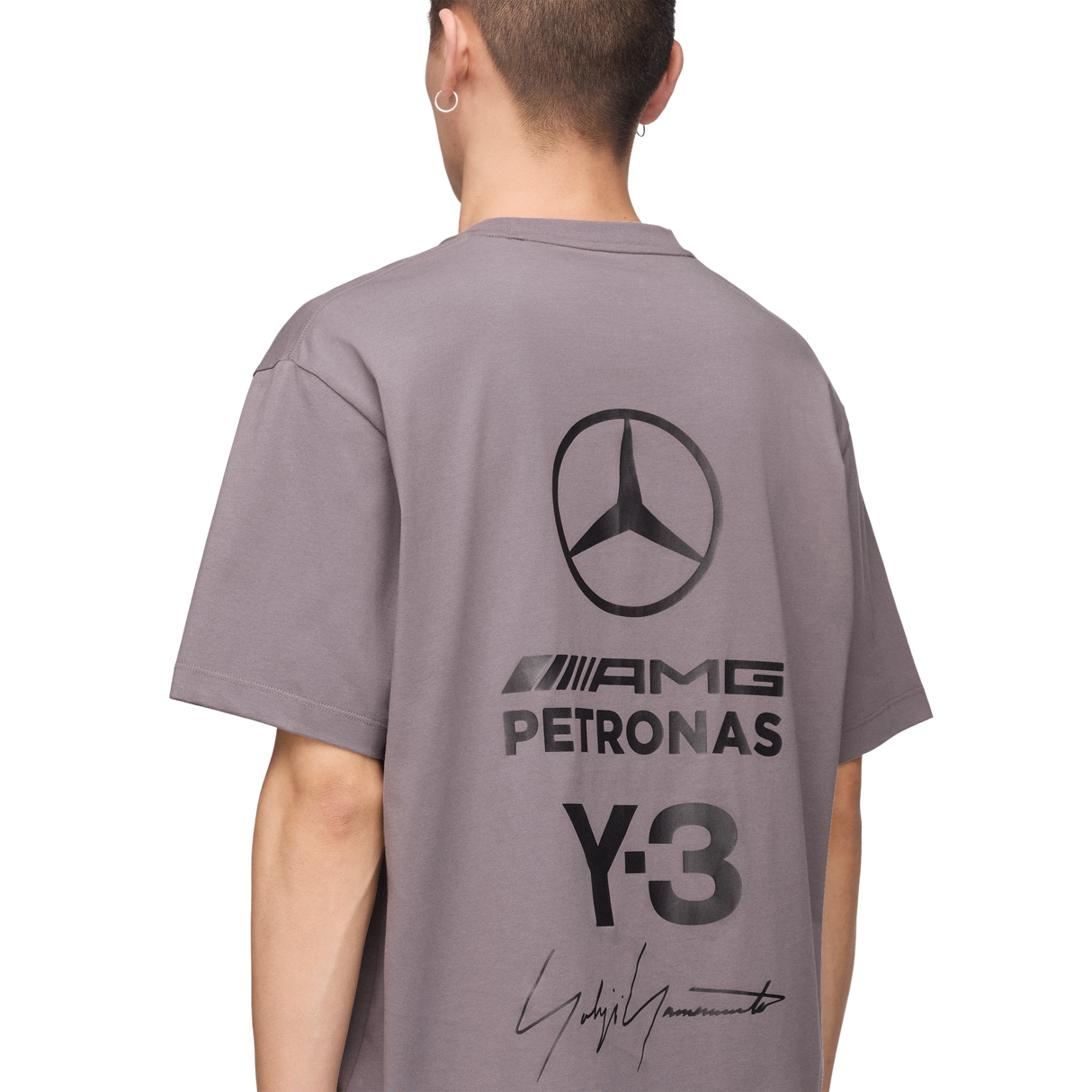 ADIDAS - Y-3 Mercedes - Amg Petronas Formula 1 Team Logo Stack Short Sleeve Tee - image 17