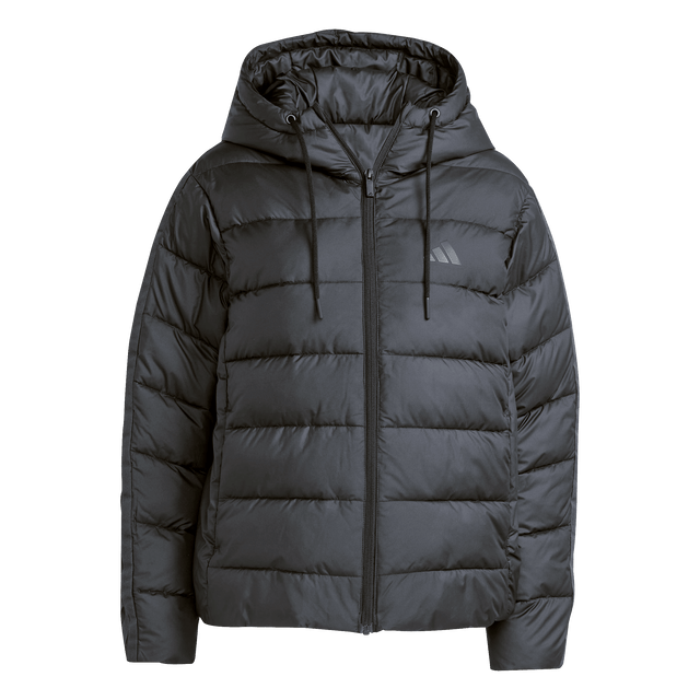 ADIDAS - Essentials CLIMAWARM 3 Stripes Synthetic Down Hooded Jackets - Donna - Black - image 1
