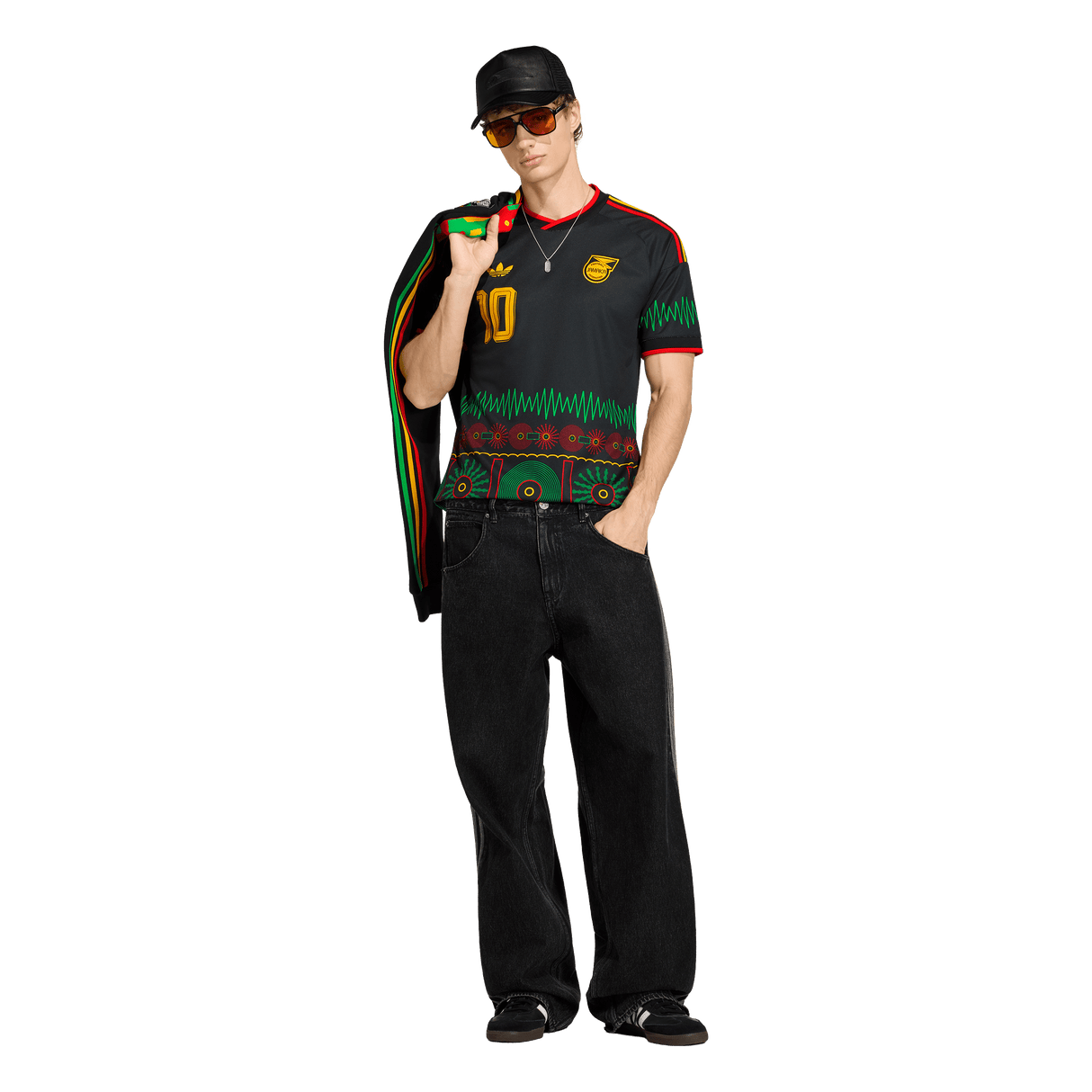 ADIDAS - Maglia Da Trasferta X Bob Marley Giamaica 26 - Uomo - Black - image 5