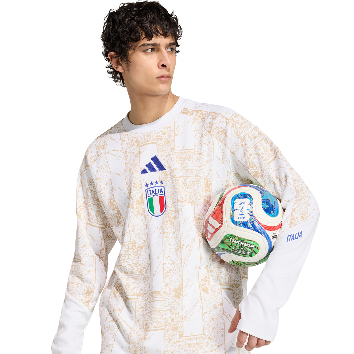 ADIDAS - Italy 26 Home Pre-Match Warm Top - Uomo - White - image 5