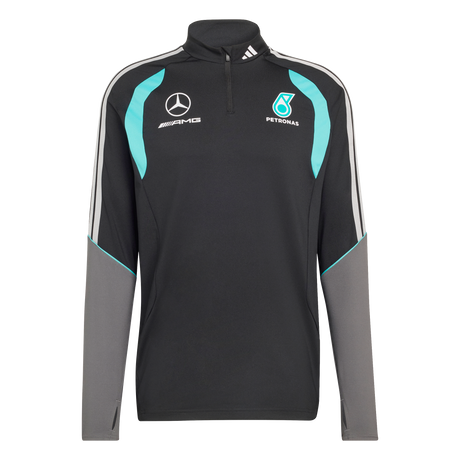 ADIDAS - Mercedes - Amg Petronas Formula 1 Team Mechanics Quarter Zip - Uomo - Black - image 1