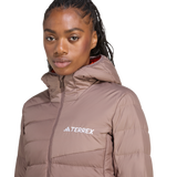 ADIDAS - Giacca TERREX Multi Light Down CLIMAWARM Hooded - Donna - Brown - image 7