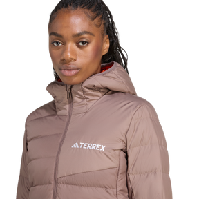 ADIDAS - Giacca TERREX Multi Light Down CLIMAWARM Hooded - Donna - Brown - image 7