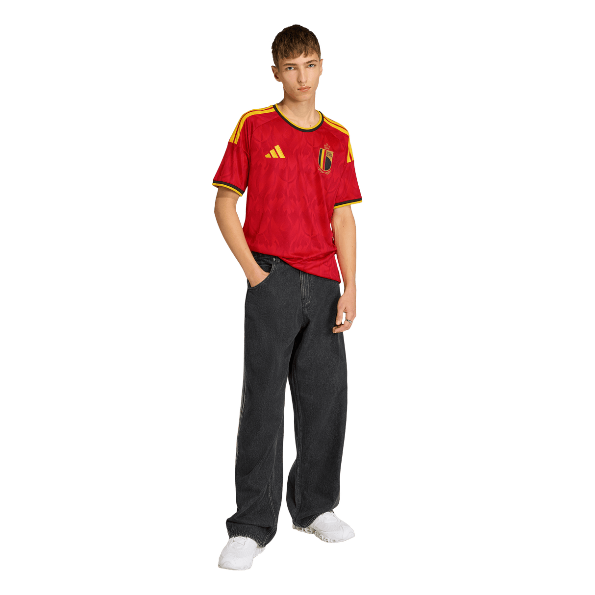 ADIDAS - Maglia Home Belgium 26 - Uomo - Red - image 5