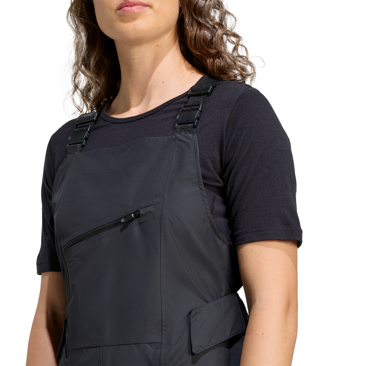 ADIDAS - Pantaloni Con Pettorina TERREX Xperior Hybrid PRIMEKNIT CLIMAPROOF+ - Donna - Black - image 6