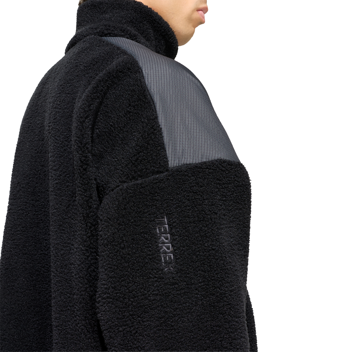 ADIDAS - TERREX Xploric CLIMAWARM High Pile Snap Pullover - Uomo - Black - image 6