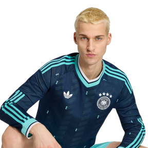 ADIDAS - Germany 26 Away Authentic Long Sleeve Jersey - Uomo - Blue - image 8