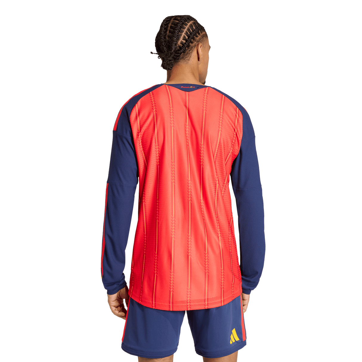ADIDAS - Maglia Home Authentic Long Sleeve Spain 26 - Uomo - Red - image 4