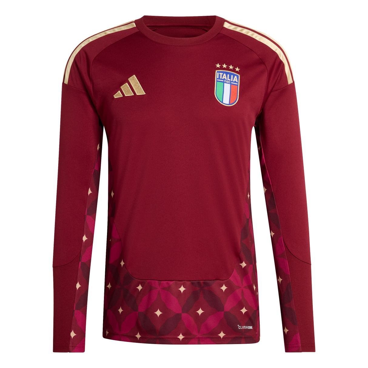 ADIDAS - Italia 26 Maglia Home Goalkeeper Long Sleeve - Uomo - Burgundy - image 1