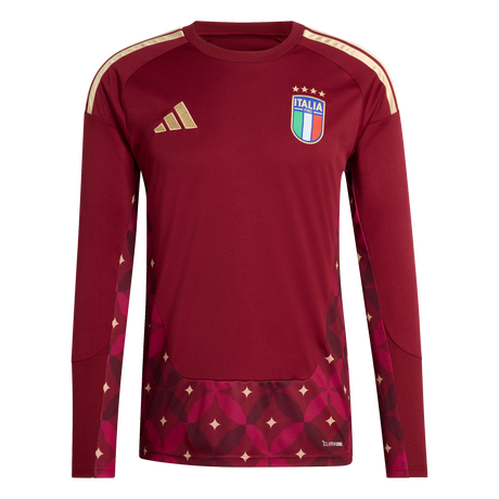 ADIDAS - Italia 26 Maglia Home Goalkeeper Long Sleeve - Uomo - Burgundy - image 1