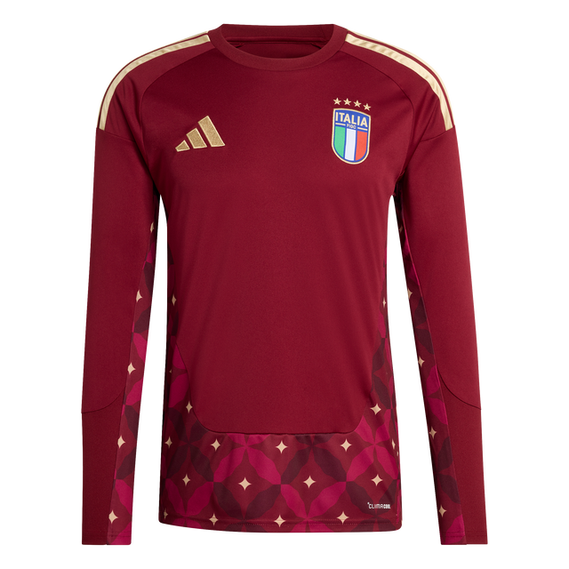 ADIDAS - Italia 26 Maglia Home Goalkeeper Long Sleeve - Uomo - Burgundy - image 1