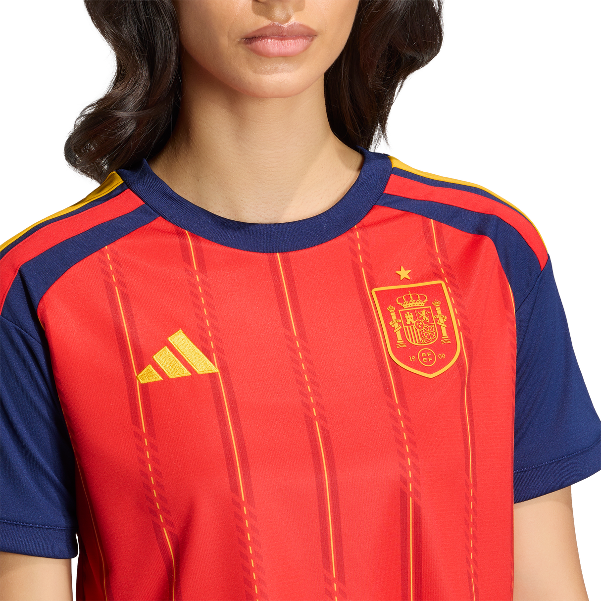 ADIDAS - Maglia Cropped Home Spain 26 - Donna - Red - image 7