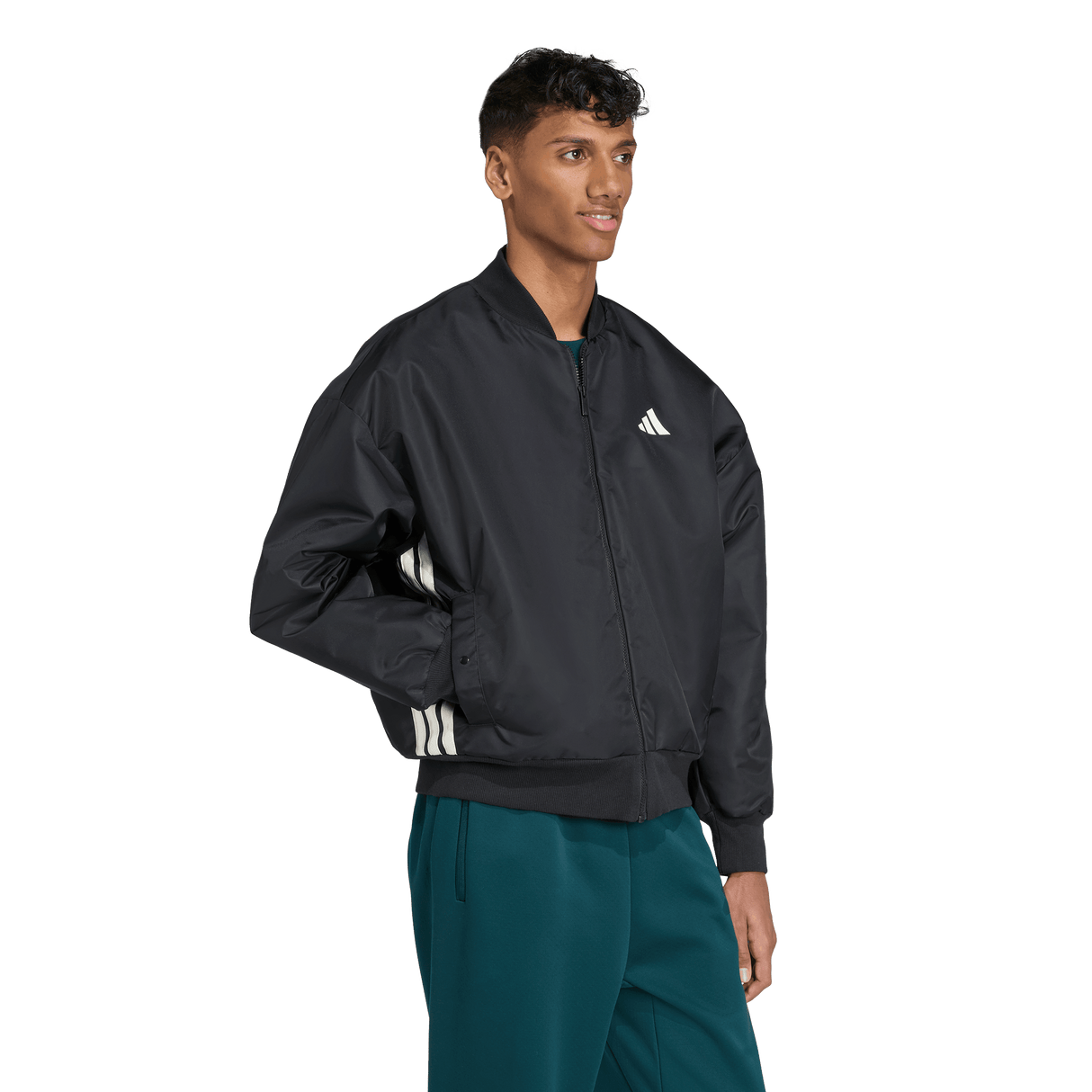 ADIDAS - Stadium Bomber Jacket - Uomo - Black - image 4