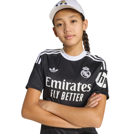 ADIDAS - Real Madrid 25/26 Third Goalkeeper Kids Kit - Black - image 9