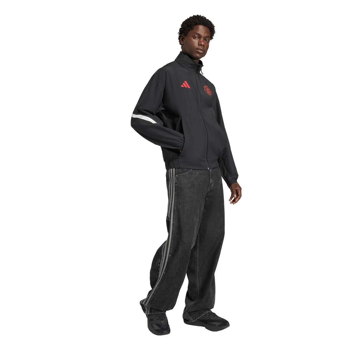 ADIDAS - Manchester United Z.N.E. Anthem Jacket - Uomo - Black - image 4
