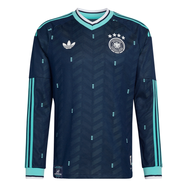 ADIDAS - Germany 26 Away Authentic Long Sleeve Jersey - Uomo - Blue - image 1