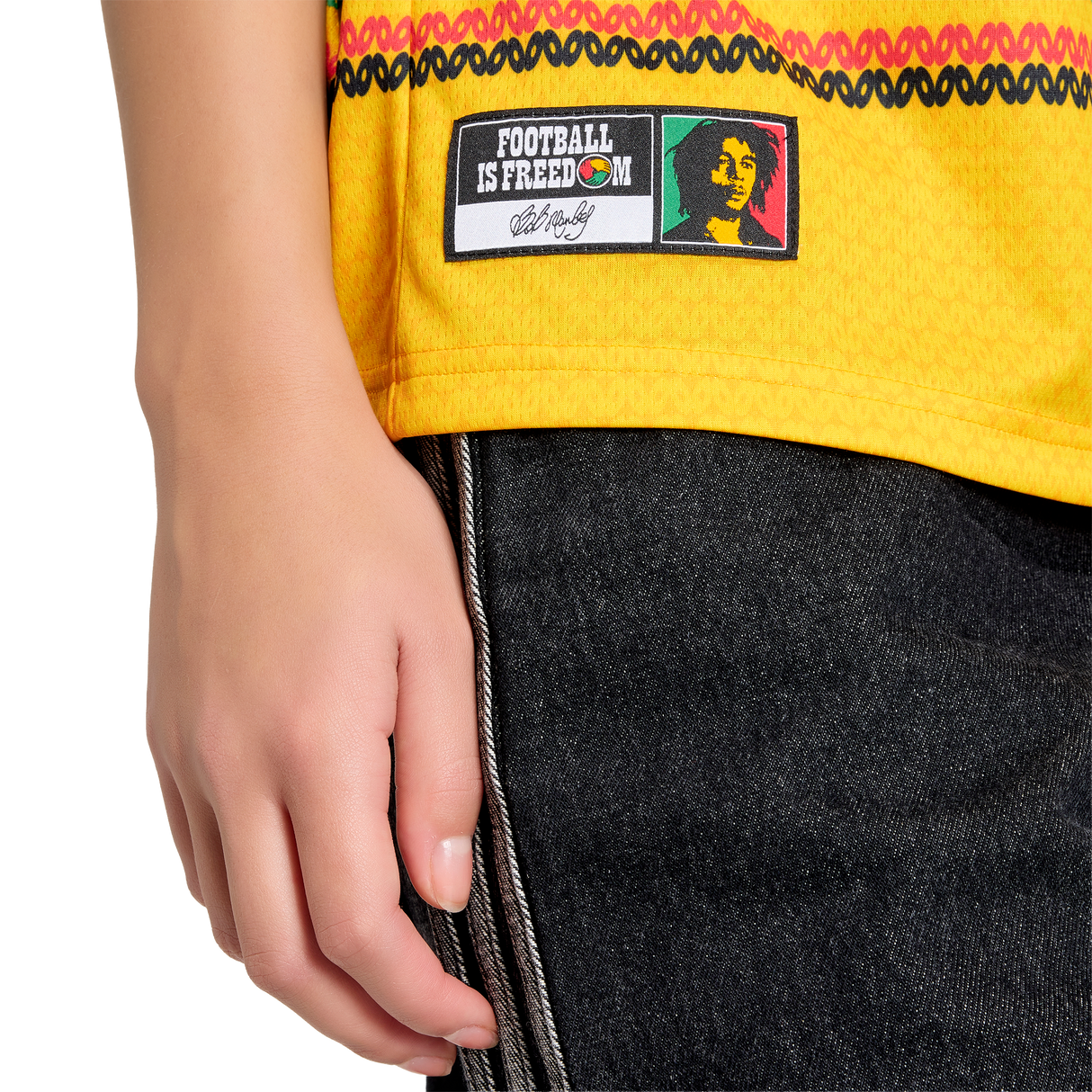 ADIDAS - Maglia Di Casa X Bob Marley Giamaica 26 - Donna - Yellow - image 7