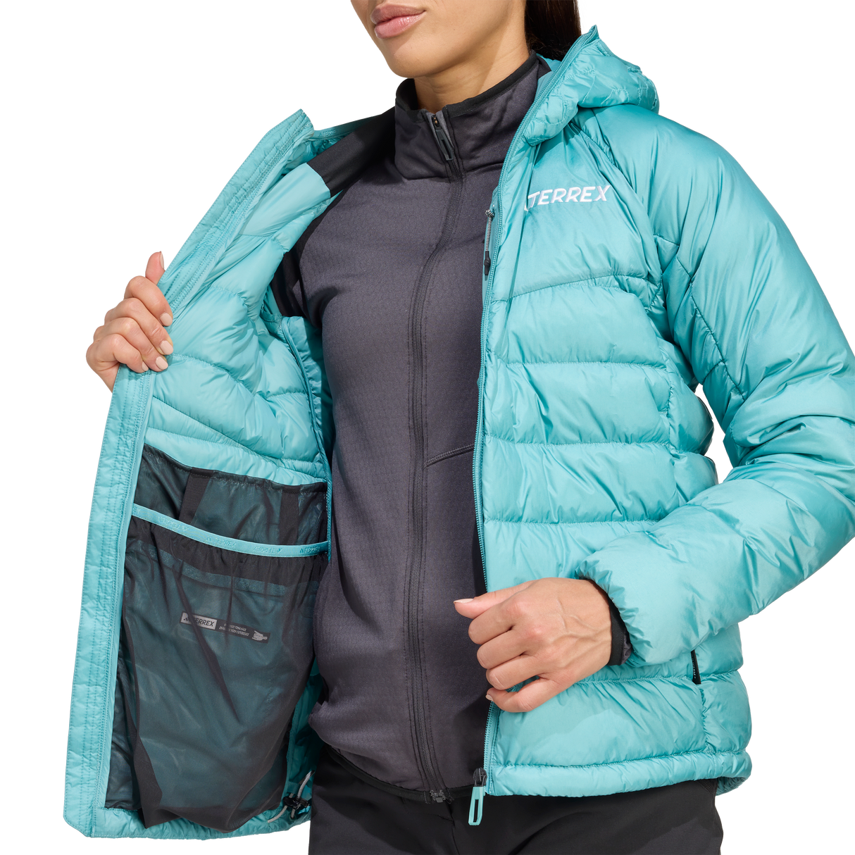 ADIDAS - Giacca Con Cappuccio In Piumino TERREX Xperior CLIMAWARM+ - Donna - image 27