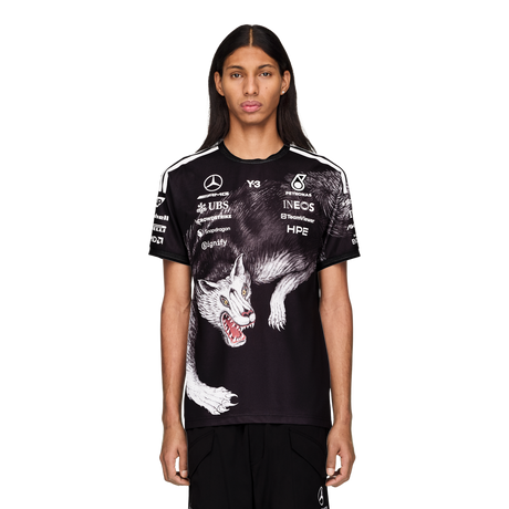ADIDAS - Y-3 Mercedes - Amg Petronas Formula 1 Team Driver Short Sleeve Jersey - Black - image 2