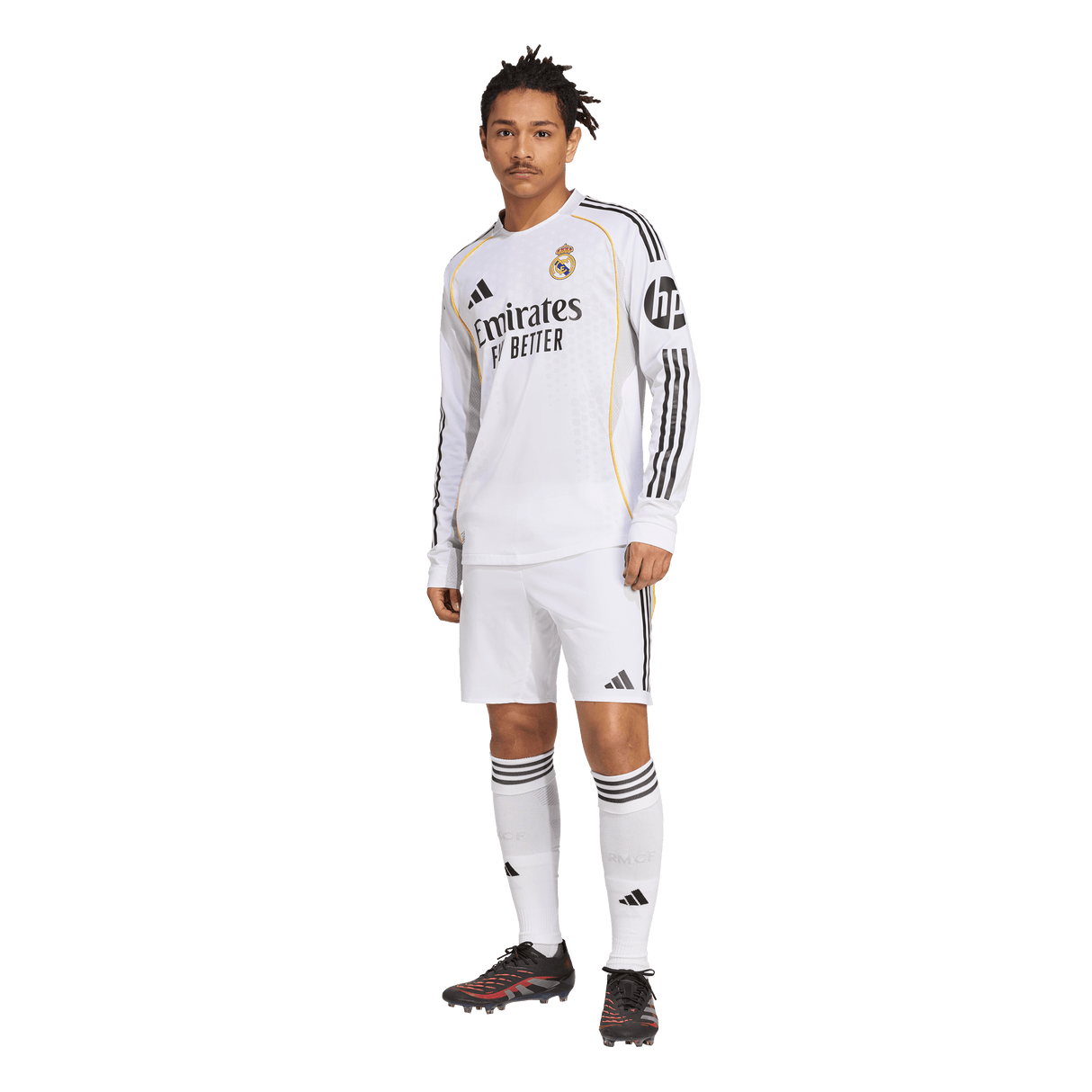 ADIDAS - Maglia Home Authentic Long Sleeve Real Madrid 25/26 - Uomo - White - image 6