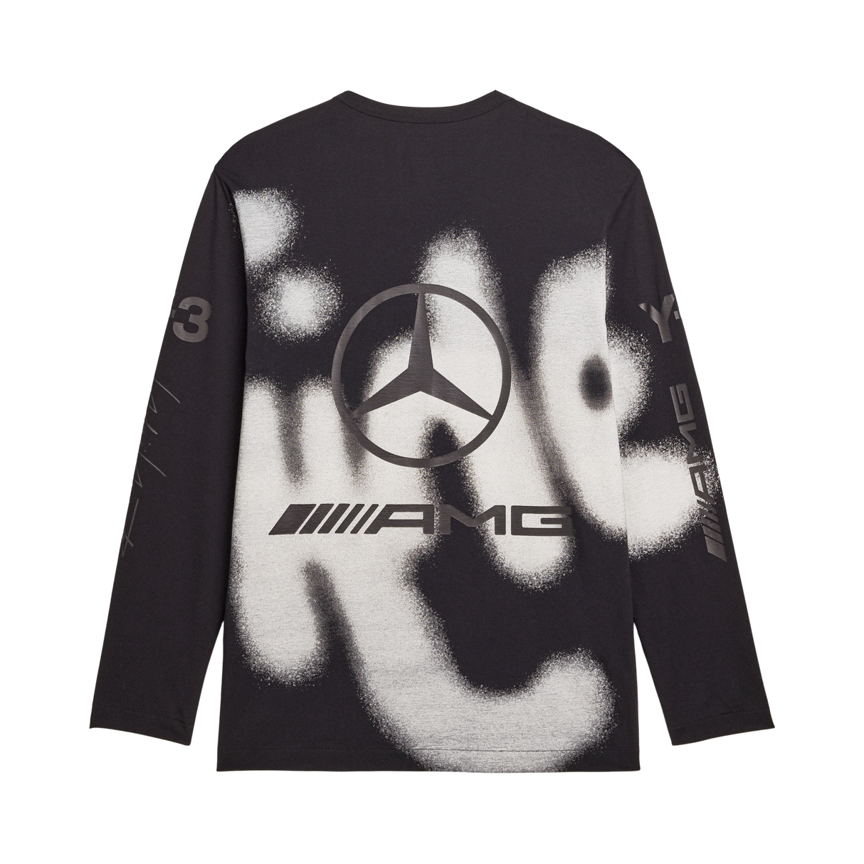 ADIDAS - Y-3 Mercedes - Amg Petronas Formula 1 Team Yohji Graphic Long Sleeve Tee - Black - image 9